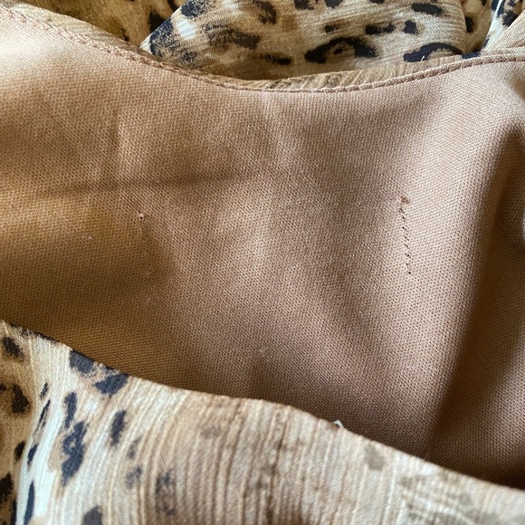 Zebra and Leopard Sleeveless Dress Maxi Dress, Brown, Black - Picture 5 of 6